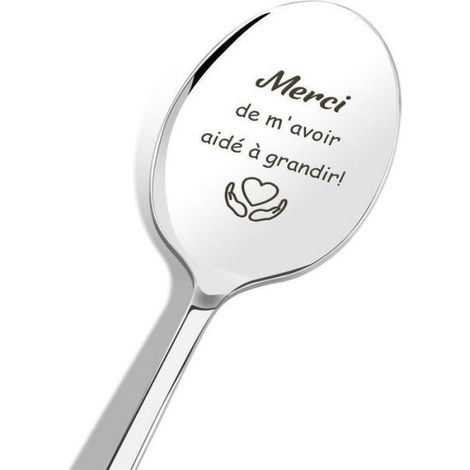 Cuillère À Café - En Acier Inoxydable - Pour Cadeau Nounou - Lot De 1 Pièce (1/5)