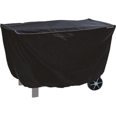 Housse pour barbecue/plancha - Rectangulaire - Déperlante et imperméable - Dimensions: L.125xl.60xH.80cm (moyenne) - Noir (1/4)