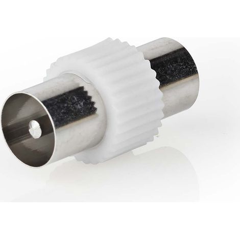 Nedis Adaptateur coaxial CEI Mâle - Blanc Compact (1/5)