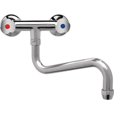 Robinet mélangeur bi-trou modèle lourd 3/4" - Col bas 18 (Ø) mm - 3 longueurs