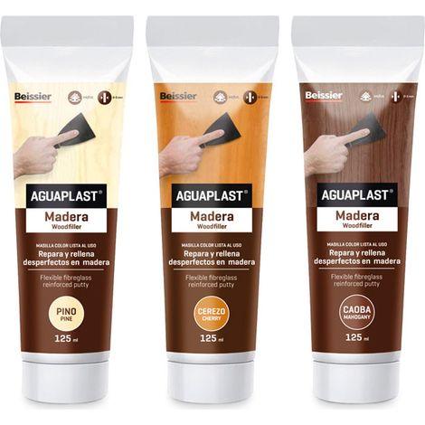 Masilla reparacion madera aguaplast 125 ml 3558 cerezo