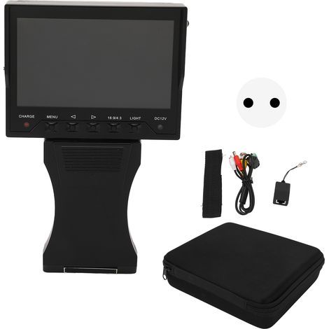 4,3-Zoll-8-MP-Farb-TFT-LCD-Überwachungsmonitor, 12-V-Ausgang, 100–240-V-EU-Stecker (1/5)