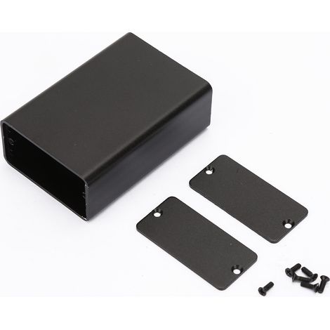 Elektronikgehäuse aus schwarzem Aluminium für Leiterplatten – Robustes und elegantes Projektgehäuse (1/5)