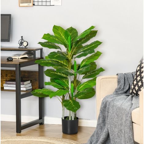 Arbre artificiel de 95 cm avec 33 feuilles et pot (1/5)