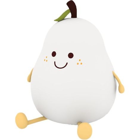 Veilleuse pour Enfants, Veilleuse Rechargeable USB avec Fonction de Gradation Tactile, Lampe de Chevet Kawaii pour Enfants pour Chambre à Coucher, Chambre d'enfant et Salon (Poires)