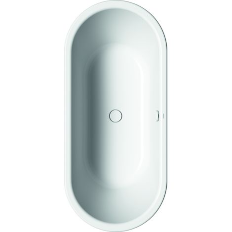 Centro Duo Oval Badewanne 180x80cm, Vollantislip, weiß