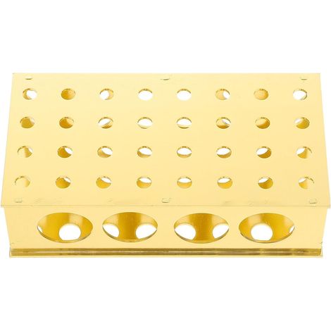 Support pour Tubes à Essai en Aluminium Anodisé Polyvalent, Rack de Laboratoire Robuste et Léger, pour Organiser les Tubes à Essai en Milieu Laboratoire (1/5)
