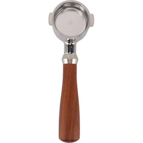 Portafilter sans fond 51mm pour Delonghi, support détachable avec manche bois en acier inoxydable 304 (1/5)