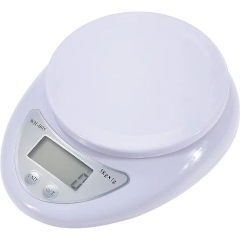 Balance de cuisine en acier inoxydable – Capacité de 5 kg, haute précision, fonction tare (1/5)
