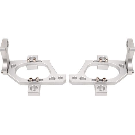 Support de fixation pour bande lumineuse de capot en aluminium noir pour Jeep Wrangler JL, support de lampe de capot argenté (1/5)
