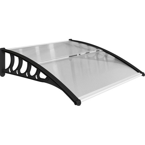 Toldo, resistente a la intemperie, diseño transparente, verde militar. (1/2)