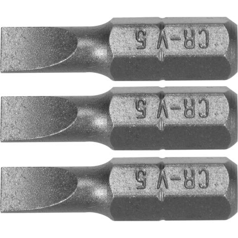 Präzisions-Bits 5 mm 1/4" x 25 mm, 3-teilig