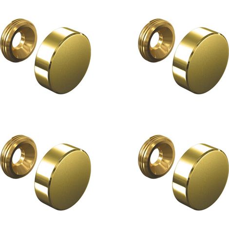 Set de 4 cache vis doré 18 mm (1/6)