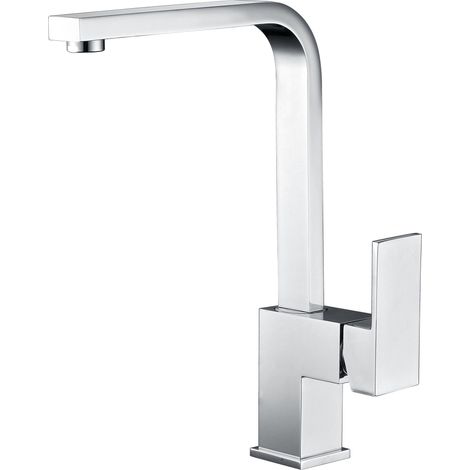 Grifo de cocina monomando con caño alto rectangular con acabado cromado Cox de Imex (1/5)