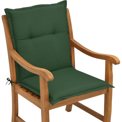 Beautissu Cuscino per sedie da Giardino e spiaggine Loft NL -soffice Imbottitura e Comfort Extra Verde scuro (1/5)