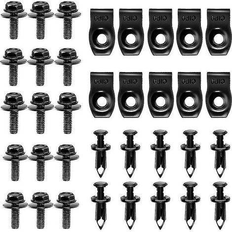 Kit de fixation pour cache sous moteur, boulons de carrosserie et protection de soubassement pour Nissan Qashqai