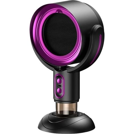 Ventilatore purificatore d'aria per interni, aspiratore portatile con angolo regolabile e filtro lavabile, aspiratore compatto per uso interno, barbecue e pentola calda (viola) (1/5)