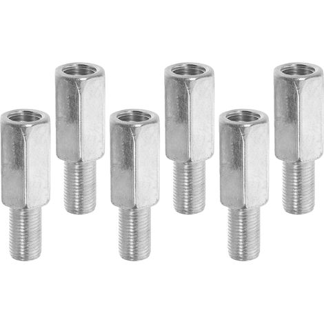 Lot de 6 Boulons D'extension en Acier Zingué pour Roues Stabilisatrices Vélo Garçon et Filles, Rallonges D'essieu Arrière Compatibles, Fixation Latérale Robuste pour Accessoires (1/5)