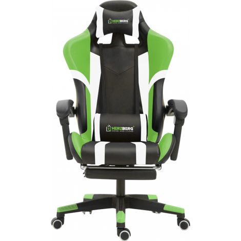 Chaise de bureau et gaming vert Herzberg HG8083-GRN (1/5)