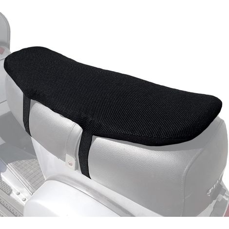 Lupex Shop - Cuscino per copertura sella in gel 3d universale per moto e scooter, regolabile, antiscivolo, traspirante e flessibile, dimensioni: 62x29x3cm