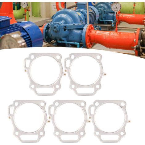 Set di 5 guarnizioni per testata cilindri in acciaio inox per motore a benzina 192F, pompa dell'acqua e accessori per generatore --Crezuo