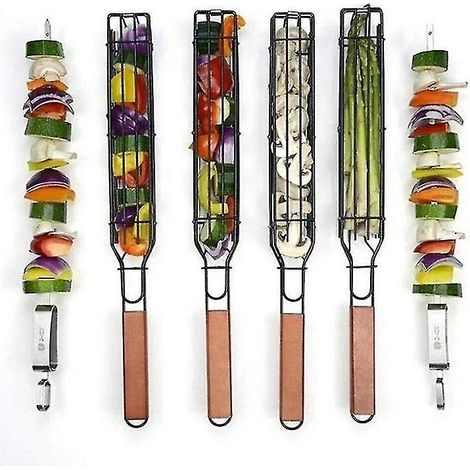 Paniers à griller portables - Lot de 2 paniers antiadhésifs Companion (1/5)