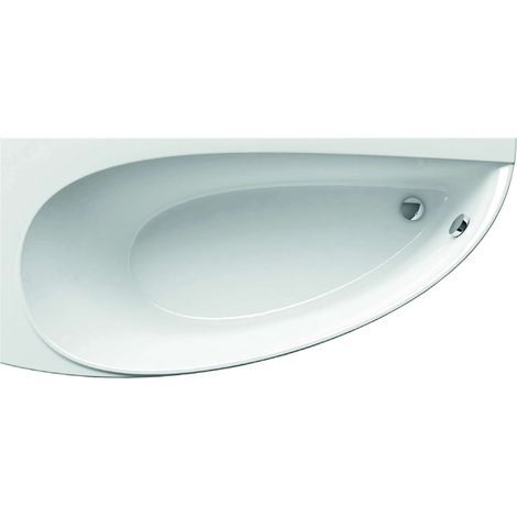 Avocado Platzsparende Eckbadewanne, Linksausrichtung 160 x 75 cm in Acryl, Weiß (CQ01000000)