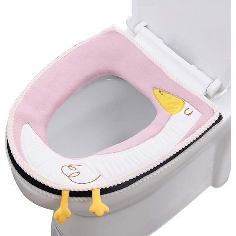 Waschbarer und warmer WC-Sitz mit Griff – Universalgröße (1/5)
