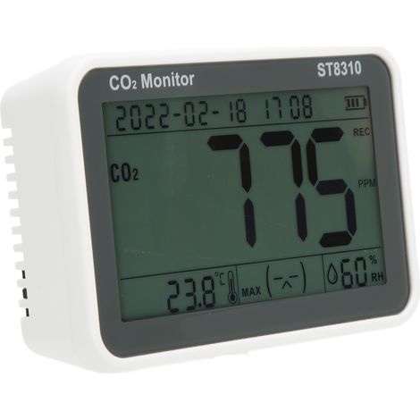ST8310 LCD-Luftqualitätsmonitor Kohlendioxiddetektor CO2 Temperatur- und Feuchtigkeitsmesser (1/5)