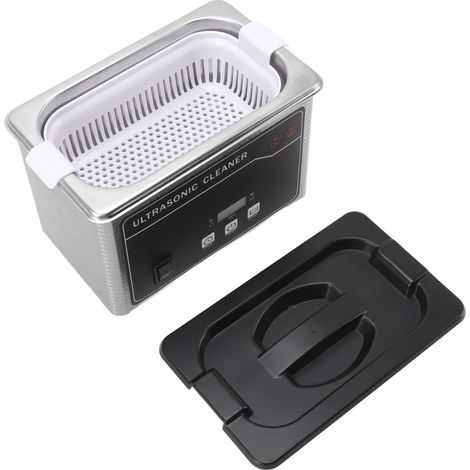 Nettoyeur à ultrasons 40 kHz, 800 ml, grande capacité, portable et silencieux, pour le nettoyage du verre et des bijoux. Prise UE 220 V.