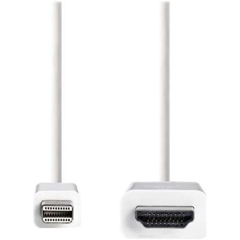 NEDIS Mini DisplayPort - HDMI Cable - Mini DisplayPort Male - HDMI Connector - 2.0 m - Blanc (1/4)