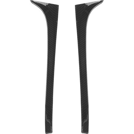 Aileron latéral arrière en fibre de carbone pour VW Golf 7 MK7 7.5 (2014-2018) - Kit de 2 pièces, spoiler de fenêtre, texture carbone, look sportif (1/3)