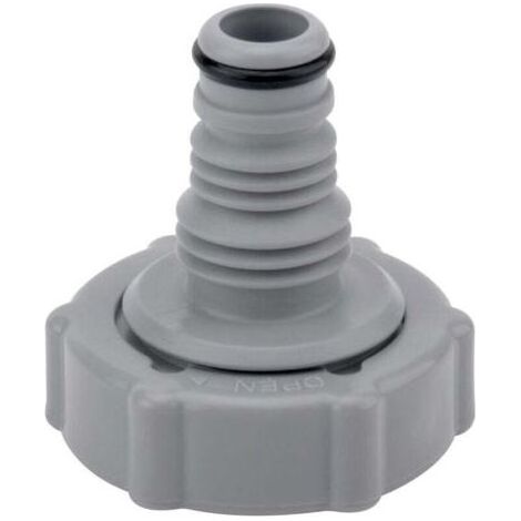 P6H1419 Vanne de Vidange,Adaptateur de Drainage pour Tuyau de Piscine, Adaptateur de Tuyau de Vidange, Connecteur de Valve de Vidange (gris Ø 32 mm) (1/4)