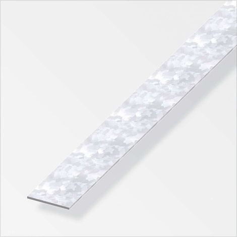 BARRA PIATTA ALFER 35,5x1,5 MM IN ACCIAIO ZINCATO LUNGHEZZA 1 METRO