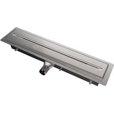 Aco Wtw showerdrain siphon de douche acier inoxydable avec bride de sol 800mm raccordement droit encastré profondeur 120mm kiwa (1/5)