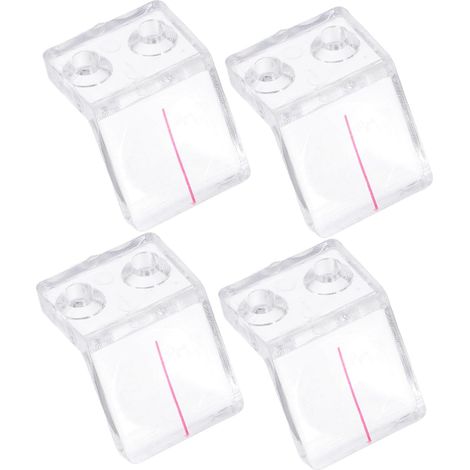 Lot De 4 Loupes À Double Trou En Plastique Transparent Pour Travail Du Bois Avec Plaque Déflectrice Stable Pour Scie Circulaire À Table Accessoires De Menuiserie