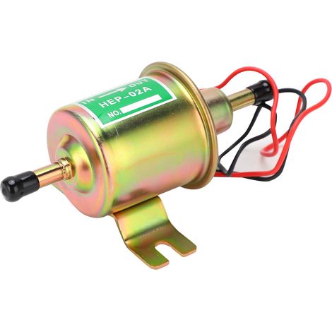 Pompe à carburant électrique universelle HEP-02A, boîtier en aluminium cuivré, raccord de tuyau 0,3 po, 1,2 A, 12 V (1/5)