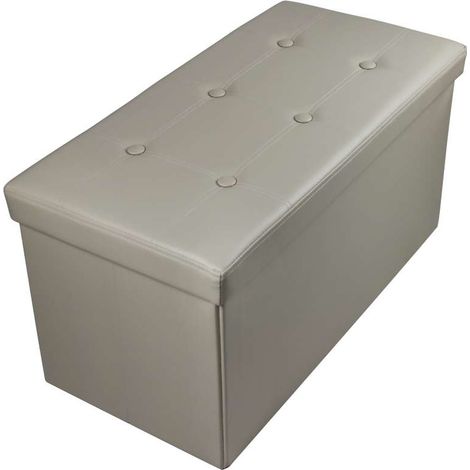 Domo Mea Pouf Pieghevole Taupe - 76x38x38cm
