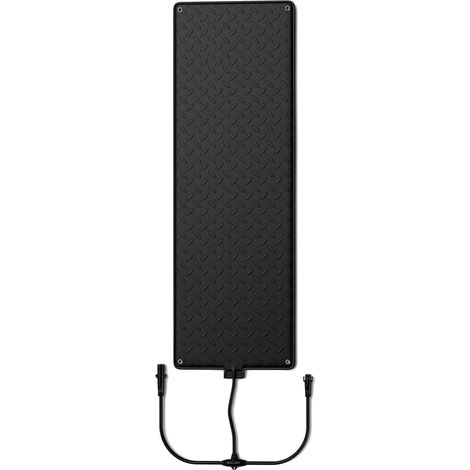 GOPLUS Tapis Chauffant de Fonte de Neige, Vitesse de Fonte 5cm/h, Tapis de Fonte de Neige et Glace en Caoutchouc Antidérapant, pour Entrée et Escaliers, 25 x 76CM (sans Cordon d'alimentation) (1/5)