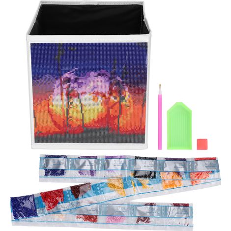Boîte de Rangement DIY pour Kits de Diamond Painting avec Cristaux et Strass Décoratifs (1/5)