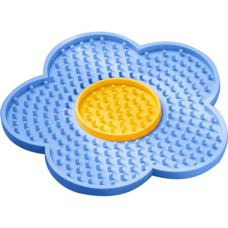 Alfombrilla para lamer gatos y perros - Azul