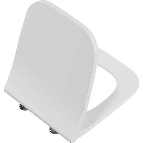 Asiento de inodoro - VitrA Integra Square - Cierre amortiguado - Bisagras metálicas - Fijación por la parte superior