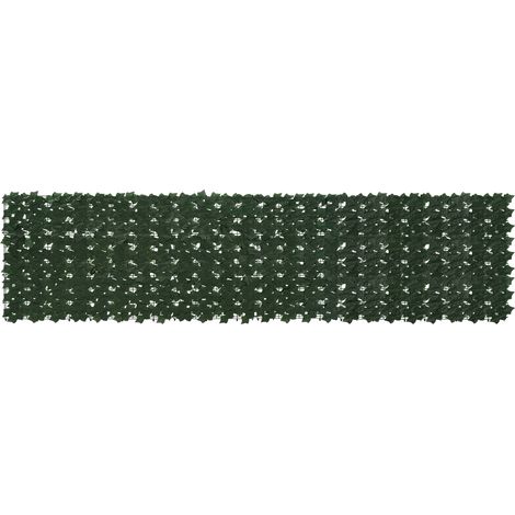 Pantalla de balcón con hojas Verde oscuro 300 x 75 cm
