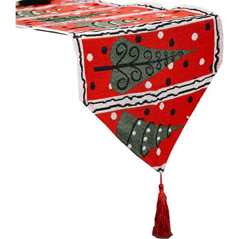 Bardusch-Chemin de Table de Noël Père Noël Vacances Petite Commode Décorations de Nappe pour la Maison Salle à Manger Style 3 (1/2)