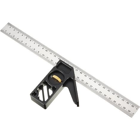 Outil de mesure de charpentier à angle de 45 à 90 degrés réglable en alliage d'aluminium de 300 mm (1/5)