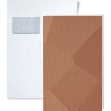 1 SAMPLE PIECE S-30967 WallFace FACET Copper brushed matt ARSTRUCTURE Collection Wall panel SAMPLE in DIN A5 size