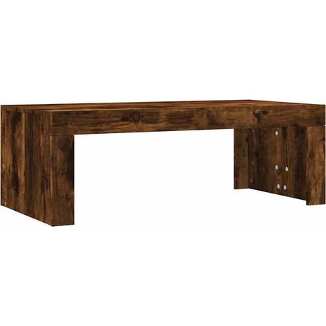 Maison Exclusive - Tavolino da Salotto Rovere Fumo 102x50x36 cm Legno Multistrato (1/5)