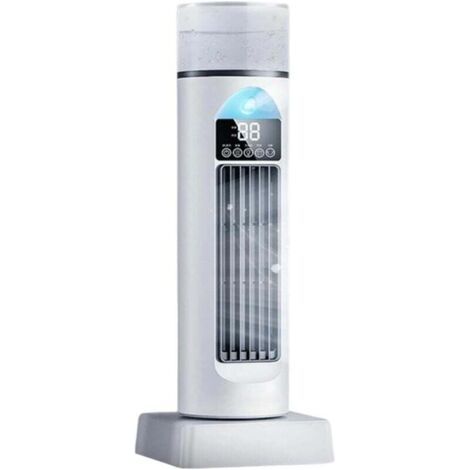 QORVA-Ventilateur tour oscillant pour chambre à coucher, oscillation à 120 degrés, convient pour chambre à coucher, bureau, intérieur et extérieur (blanc) XXW
