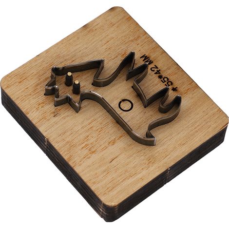 Poinçon à Main en Forme de Mouton pour Cuir et Maroquinerie DIY avec Support en Bois (1/5)