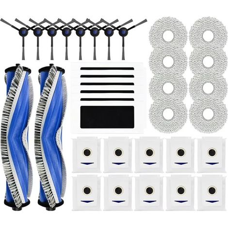 Ersatzteile für Debot T30 Pro Omni / T30 OMNI / M12 Pro+ Staubsauger: Hauptseitenbürste, Filter, Tuch, Beutel (1/5)